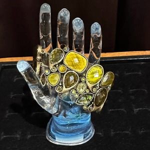 Shades of Green, Genuine Abalone Pearl Stretch Bracelet